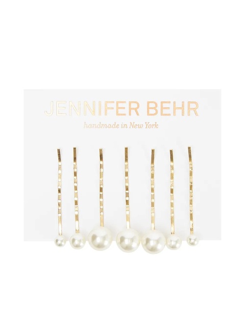 Jennifer Behr set of 7 Perla hairclips - White - zdjęcie produktu nr 1