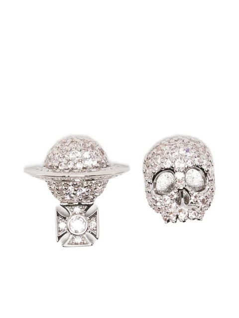 Vivienne Westwood orb skull earrings - Silver - zdjęcie produktu nr 1