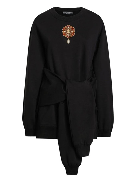 Dolce & Gabbana DNA cotton mini dress - Black - zdjęcie produktu nr 1