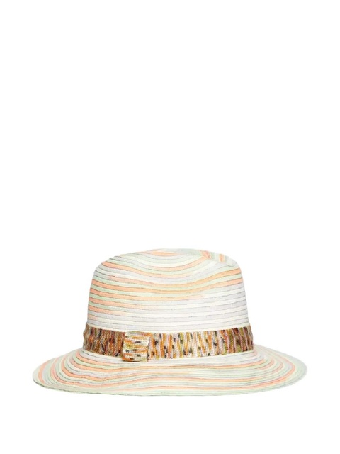 Missoni striped trimmed hat - Green - zdjęcie produktu nr 1