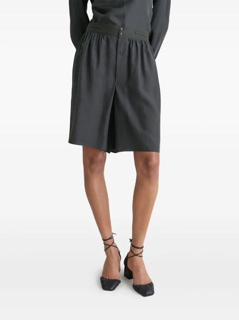 LEMAIRE elasticated-waistband shorts - Grey - zdjęcie produktu nr 2