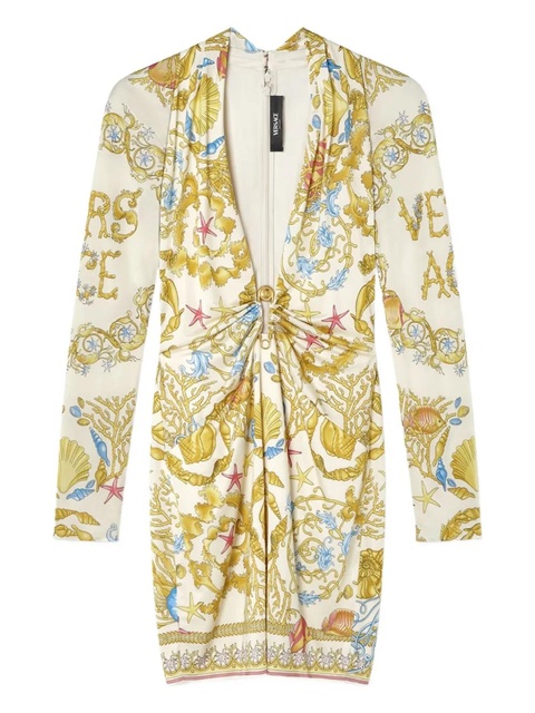 Versace Safety Pin Underwater Barocco mini dress - White - zdjęcie produktu nr 1