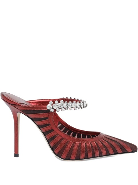Jimmy Choo 100mm Bing mules - Red - zdjęcie produktu nr 1