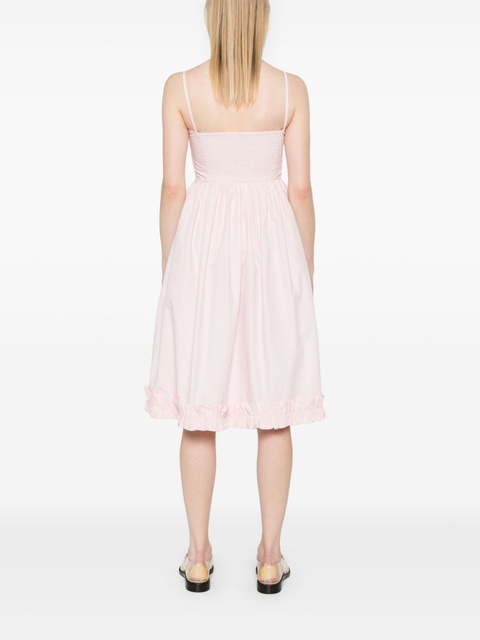 GANNI poplin strap midi dress - Pink - zdjęcie produktu nr 2