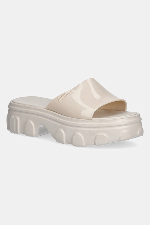 Melissa klapki MELISSA ELLA SLIDE AD damskie kolor beżowy na platformie M 35882.AZ382 - zdjęcie produktu nr 1