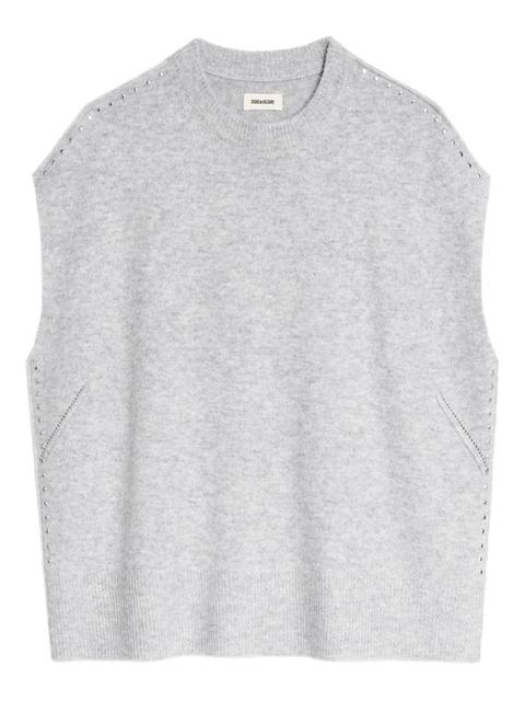 Zadig&Voltaire embellished sleeveless sweater - Grey - zdjęcie produktu nr 1