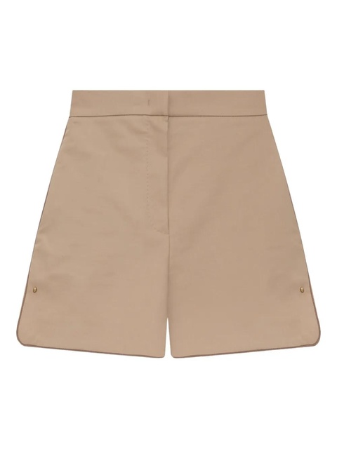 Max Mara Orbita side-seam detail shorts - Neutrals - zdjęcie produktu nr 1
