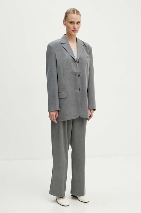 2NDDAY marynarka 2ND Harry - Classic Tailoring kolor szary jednorzędowa gładka 2244115169 - zdjęcie produktu nr 1