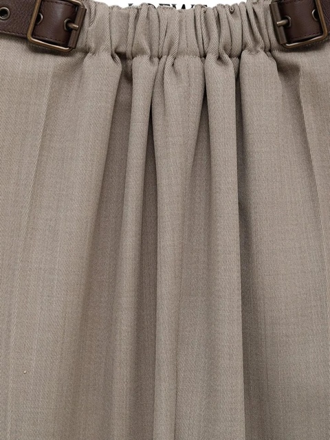 LOEWE belted pleated trousers - Neutrals - zdjęcie produktu nr 2