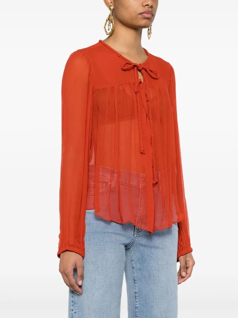 ISABEL MARANT Ametissa blouse - Red - zdjęcie produktu nr 2