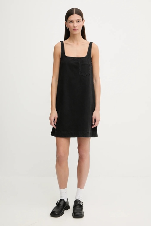 Marc O'Polo sukienka jeansowa kolor czarny mini prosta 5000007885 - zdjęcie produktu nr 2
