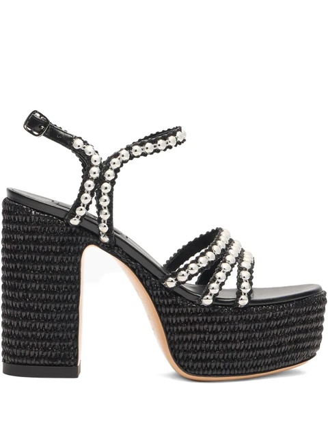 Casadei 120mm Isa Studsway sandals - Black - zdjęcie produktu nr 1