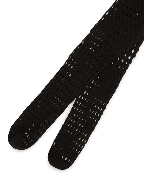 Dolce & Gabbana branded-elastic mesh tights - Black - zdjęcie produktu nr 1