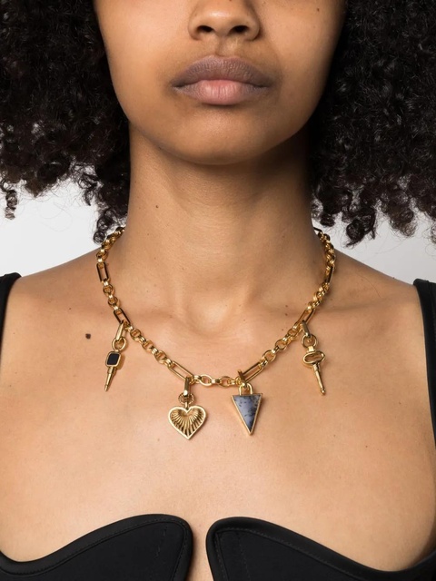 Missoma gold charm chained necklace - zdjęcie produktu nr 2