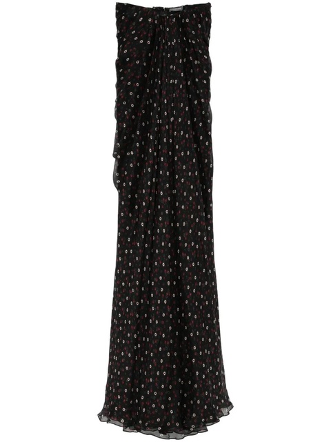 Alexander McQueen strapless silk dress - Black - zdjęcie produktu nr 1