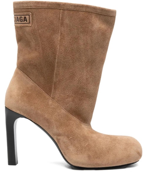 Balenciaga 105mm Fargo logo-patch heel boots - Brown - zdjęcie produktu nr 1