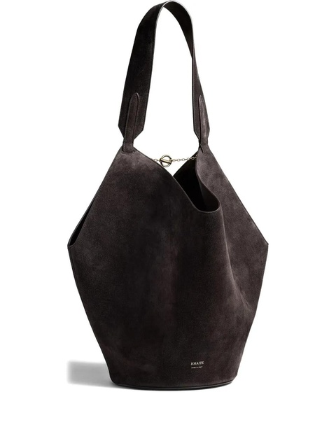 KHAITE suede shoulder bag - Brown - zdjęcie produktu nr 1