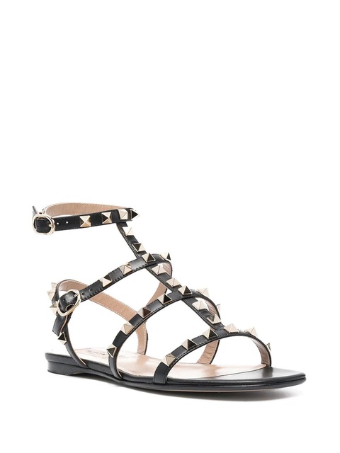 Valentino Garavani Rockstud strappy sandals - Black - zdjęcie produktu nr 2