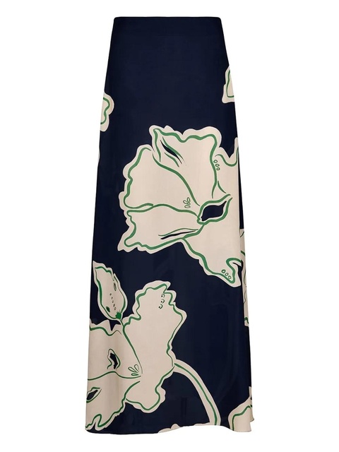 Johanna Ortiz Magia Flamenca floral-print maxi skirt - Black - zdjęcie produktu nr 2