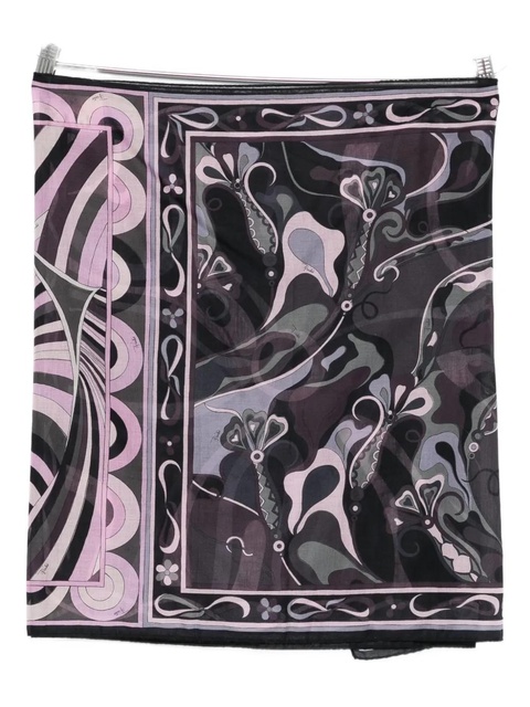 PUCCI floral-print mini pareo - Black - zdjęcie produktu nr 1