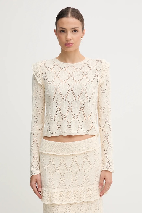 Hoss Intropia sweter damski kolor beżowy lekki 6312162 - zdjęcie produktu nr 1