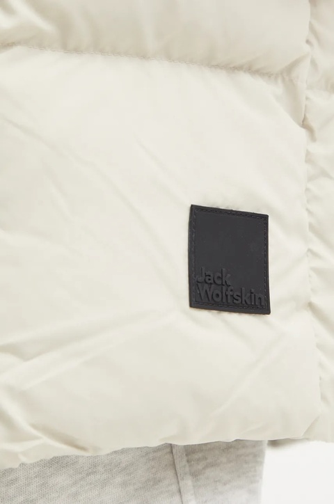 Jack Wolfskin kurtka puchowa damska kolor szary zimowa - zdjęcie produktu nr 2