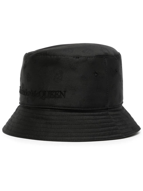 Alexander McQueen Skull-Jacquard bucket hat - Black - zdjęcie produktu nr 1