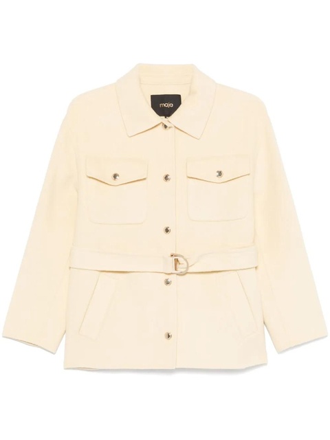 Maje belted jacket - Yellow - zdjęcie produktu nr 1