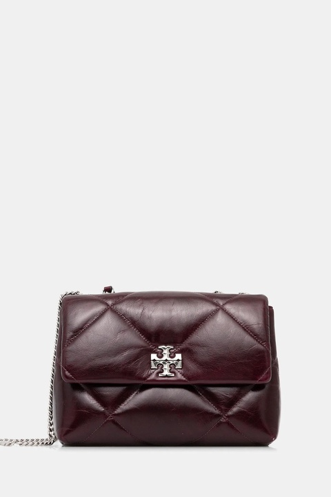 Tory Burch torebka skórzana Kira Diamond kolor czerwony 169325.500 - zdjęcie produktu nr 1