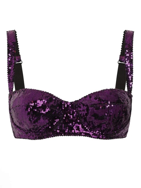 Dolce & Gabbana sequinned bra - Purple - zdjęcie produktu nr 2