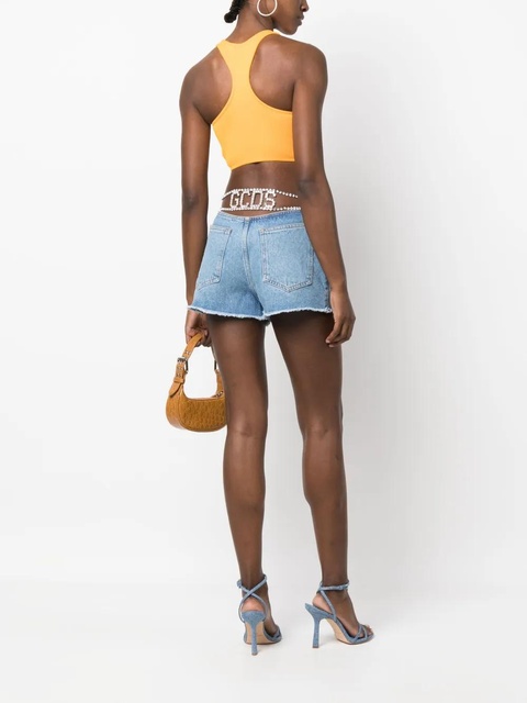 GCDS high-waisted denim shorts - Blue - zdjęcie produktu nr 2