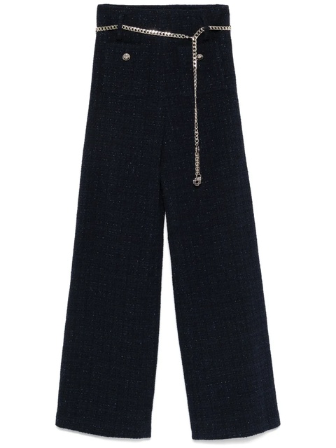 Maje chain-belt trousers - Blue - zdjęcie produktu nr 1