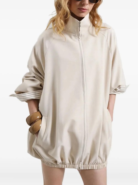 The Frankie Shop BAXTER high-collar drawstring jacket - Neutrals - zdjęcie produktu nr 2