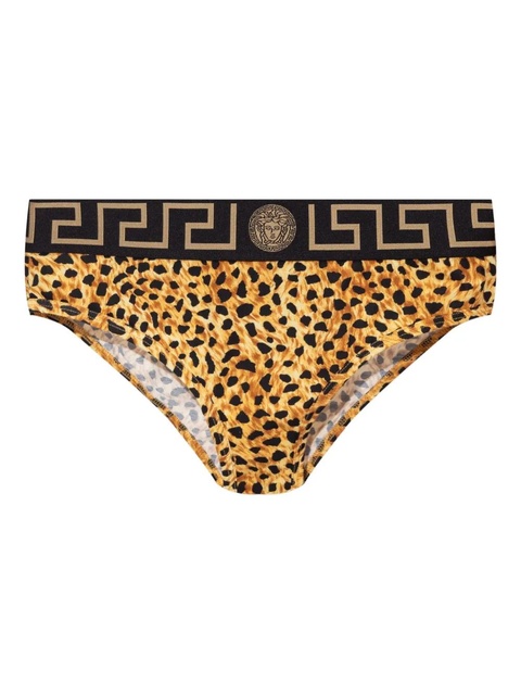 Versace Cheetah-print briefs - Yellow - zdjęcie produktu nr 1
