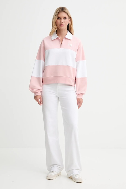 Levi's bluza bawełniana damska kolor różowy wzorzysta 003QM - zdjęcie produktu nr 1