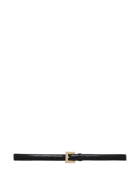 ANINE BING patent-leather belt - Black - zdjęcie produktu nr 1