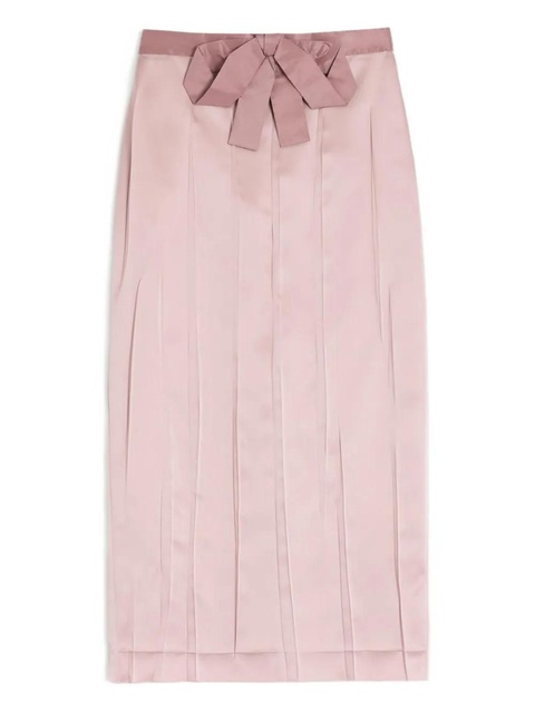 Valentino Garavani bow-detail midi skirt - Pink - zdjęcie produktu nr 1