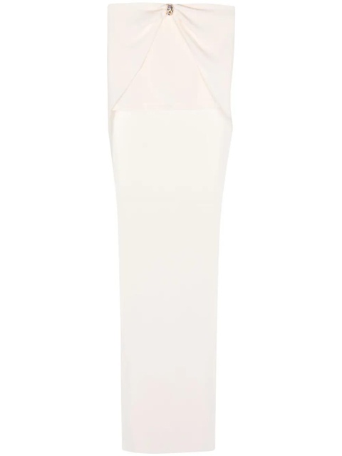 Blumarine high-waist gathered maxi skirt - White - zdjęcie produktu nr 1