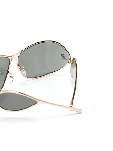 Blumarine wraparound-frame sunglasses - Gold - zdjęcie produktu nr 2