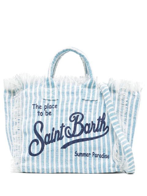 MC2 Saint Barth striped tote bag - Blue - zdjęcie produktu nr 1