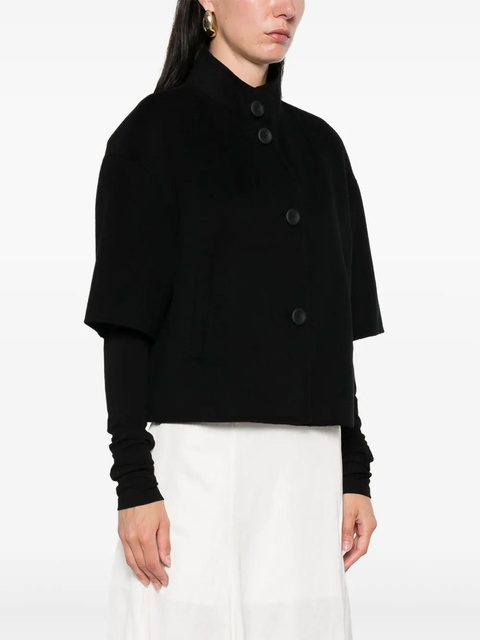 Max Mara button-fastening short-sleeved jacket - Black - zdjęcie produktu nr 2