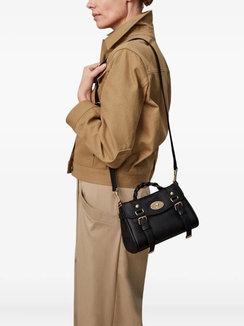 Mulberry mini Alexa braided-handle shoulder bag - Black - zdjęcie produktu nr 2