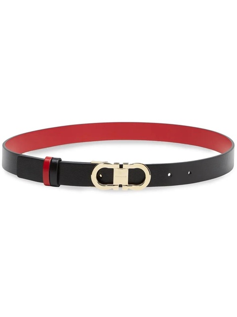 Ferragamo Gancini-buckle reversible leather belt - Black - zdjęcie produktu nr 1