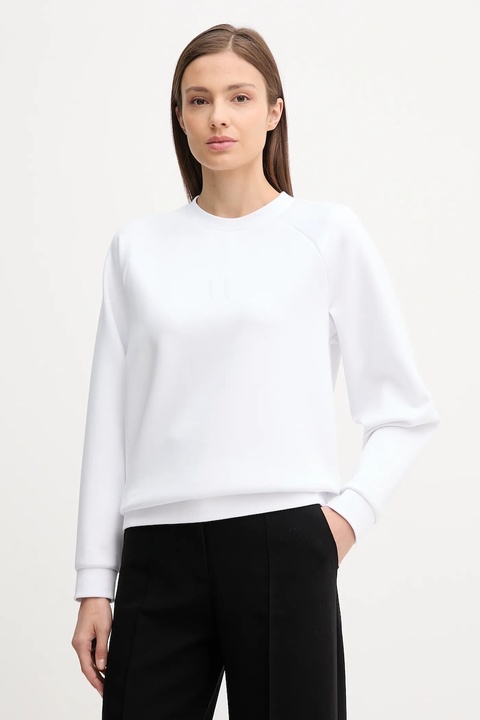 Armani Exchange bluza damska kolor biały z aplikacją XW000826 AF13397 - zdjęcie produktu nr 1