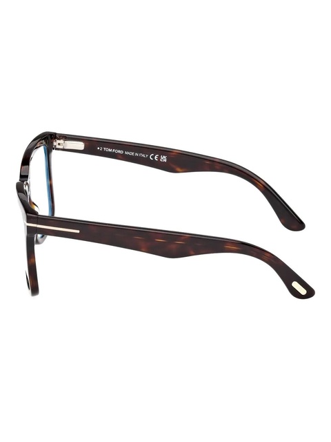 TOM FORD Eyewear tortoiseshell square clip-on glasses - 052 CLIP - zdjęcie produktu nr 2