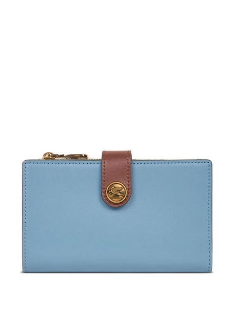 ETRO Pegaso-motif leather wallet - Blue - zdjęcie produktu nr 1