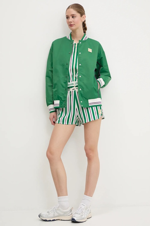 Fila kurtka bomber Leme kolor zielony przejściowa oversize FAW0999 - zdjęcie produktu nr 2