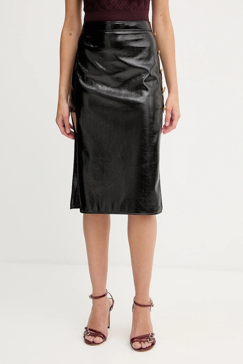Elisabetta Franchi spódnica kolor czarny midi ołówkowa GO12757E2 - zdjęcie produktu nr 1