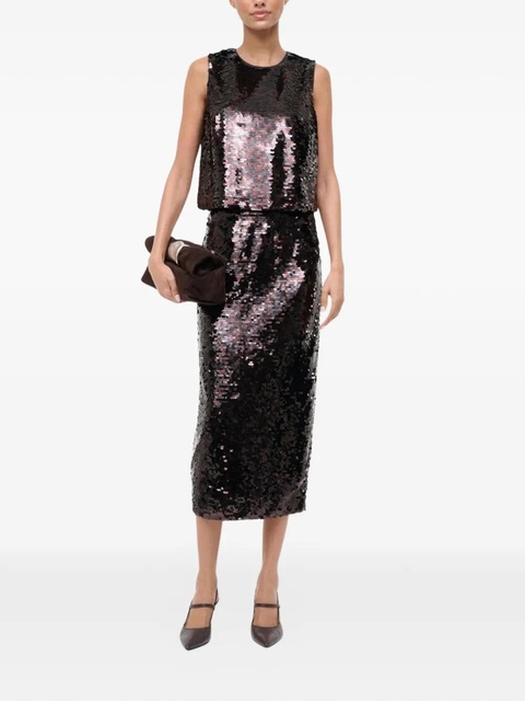 STAUD Seraphina sequin-embellishment top - Black - zdjęcie produktu nr 1