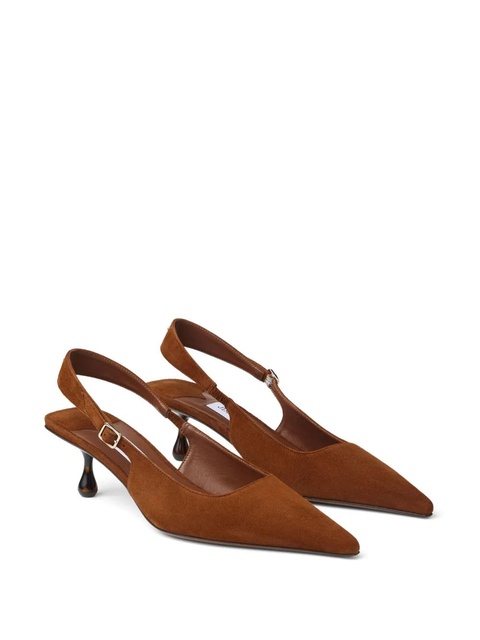 Jimmy Choo 50mm Amel suede pumps - Brown - zdjęcie produktu nr 2